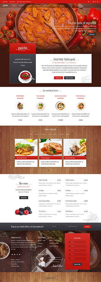Gaucho Joomla Template