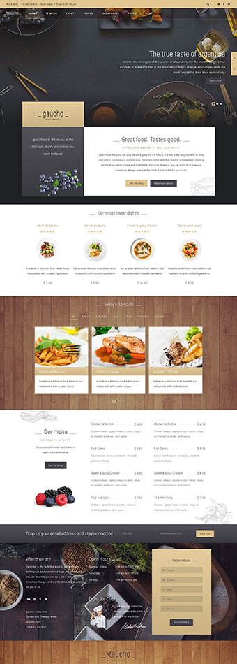 Gaucho Joomla Template
